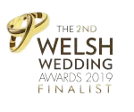 Finalist of The 2nd Welsh Wedding Awards, 2019.